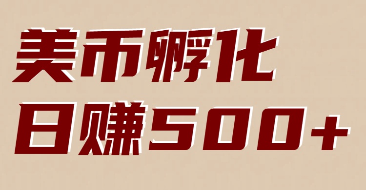 美币孵化项目：电脑全自动挂机赚美金，小白轻松上手-小目标云网创