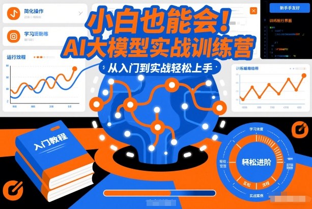 小白也能会！AI大模型实战训练营，从入门到实战轻松上手-小目标云网创