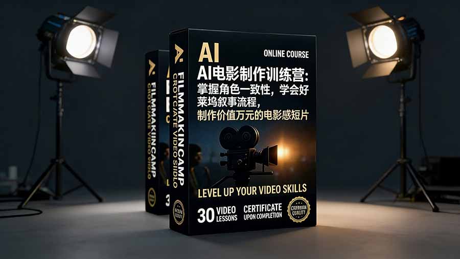AI电影制作训练营：掌握角色一致性，学会好莱坞叙事流程，制作价值万元的电影感短片-小目标云网创