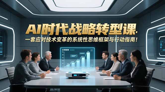 AI时代战略转型课：一套应对技术变革的系统性思维框架与行动指南！-小目标云网创